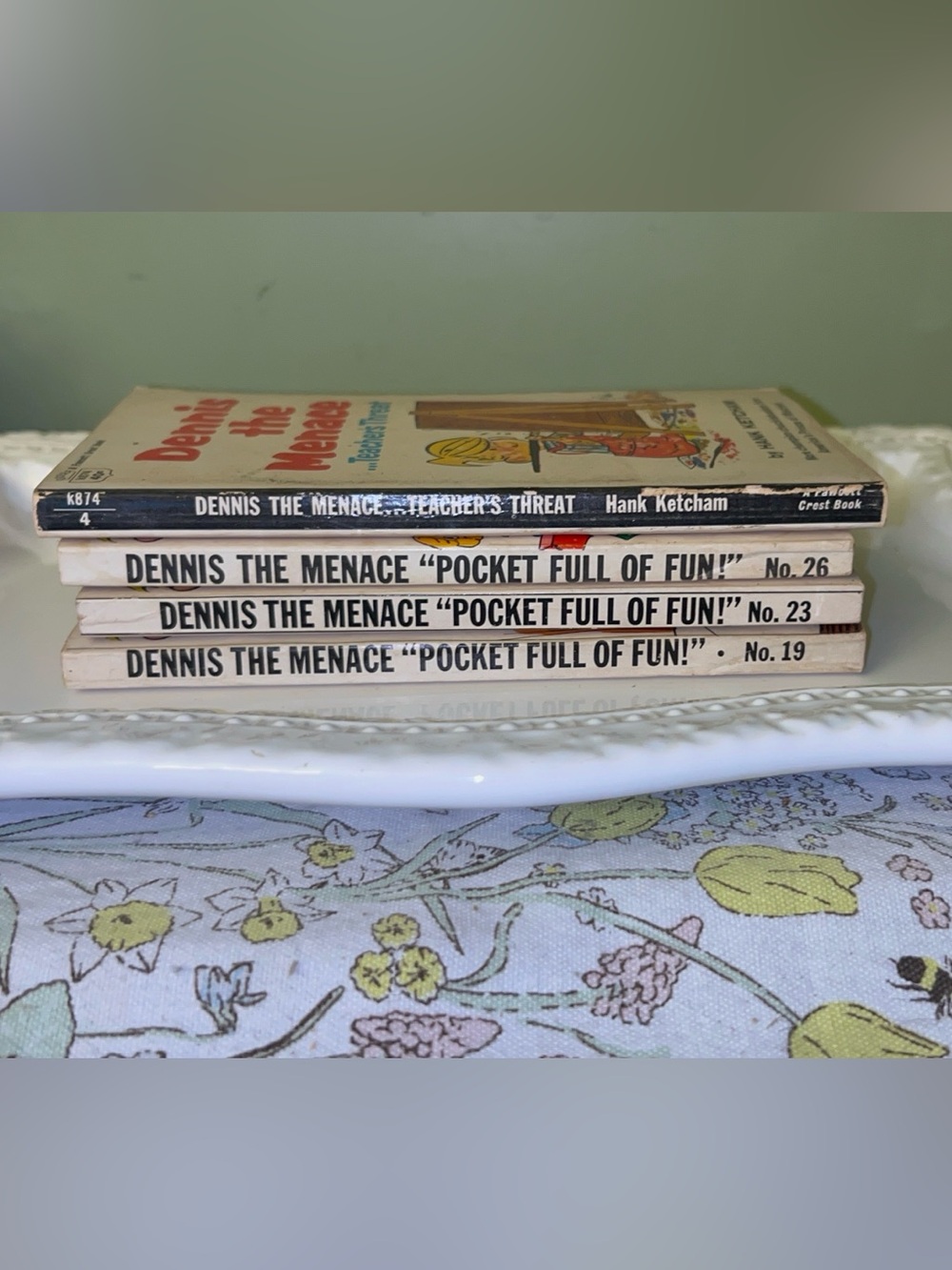 Dennis the Menace Vintage Book Stack